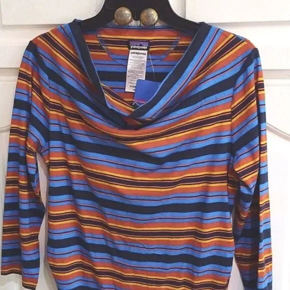 New Patagonia Kamala Cowl Neck Dress Size Medium - Picture 5 of 9